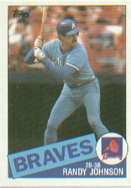 1985 Topps Baseball Cards      458     Randy Johnson